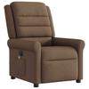 Electric Massage Chair In Brown Fabric