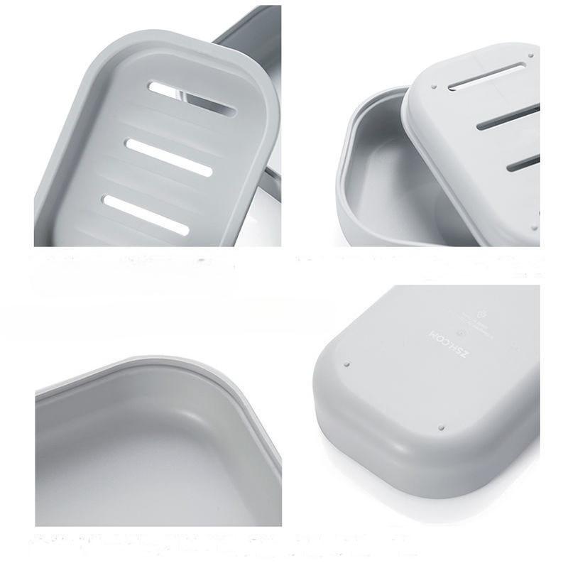 Scatola Porta Sapone Drenante, Creativa per Bagno, Supporto Sapone Artigianale, Vassoio Sapone in Plastica per Lavaggio Viso, Scatola Contenitore Porta Sapone