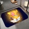 Anime T-twinkle Floor Mat Diatomite Bath Mat, Quick Dry Absorbent Non-Slip Door Mat