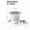 Stainless Steel Reusable K Cups for K Eurig Supreme & Supreme Plus, Five Hole Universal K-eurig Reusable Refillable Coffee Pod Filter with