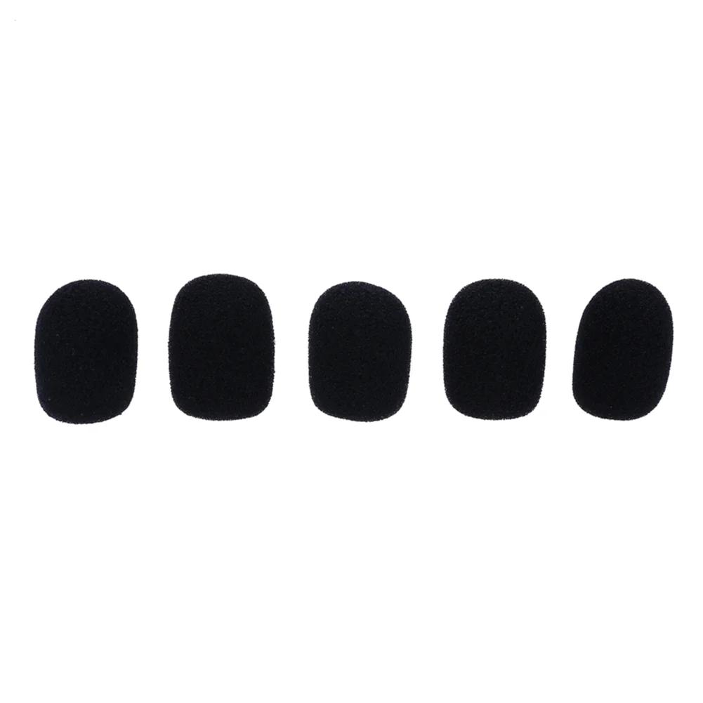 

5pcs Soft Elastic Sponge Microphone Head Cover for Headset Collar Mic
