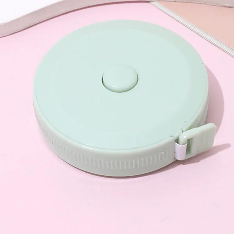 Drei Maße Kleidermaßband 1 Stück 1,5 m - Klein Tragbar Student, Weiches Leder, Automatisches Einzugs-Messwerkzeug