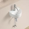 Mixing Faucet Hand Wash Wall Stylish Wash Bowl Small Wash Mini Wash Hand Wash Wall Hand Wash Semicircular [JOMOWN Included] Basin, Mounted, Set, Bowl,