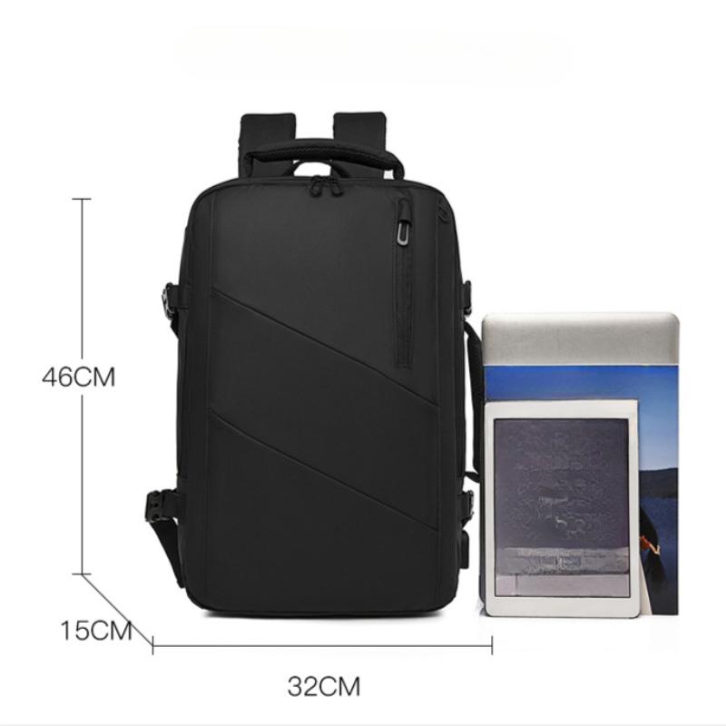 Рюкзак мужской деловой рюкзак с возможностью расширения большой емкости для деловых — фото 7