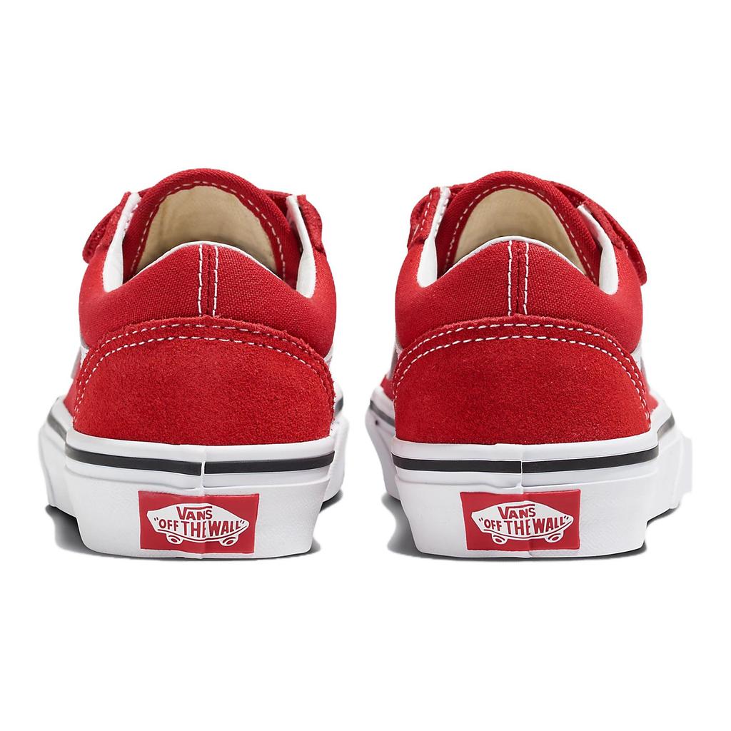 Vans Old Skool Series V Comfortable Low Top Kids Canvas Shoes Kids Sneakers Red White VN000CYWJV6