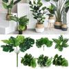 1 Bouquet Wedding Supply Home Decoration Landscape Simulation Grass Artificial Turtle Leaves Lifelike Palm Tropical Plants