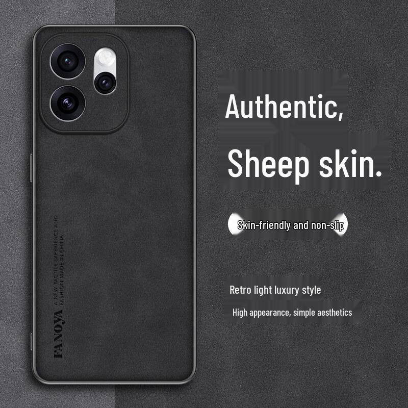 

OUQI Light Luxury Lambskin Phone Case Lambskin