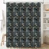 Shower Curtain Abstract Geometric Modern Art Bathroom Decor Waterproof Fabric Liner Vintage Patterned Backdrop Home Textile