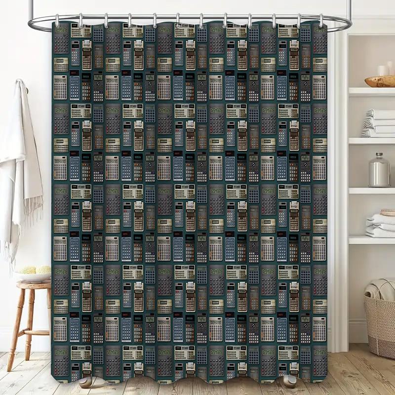 Shower Curtain Abstract Geometric Modern Art Bathroom Decor Waterproof Fabric Liner Vintage Patterned Backdrop Home Textile