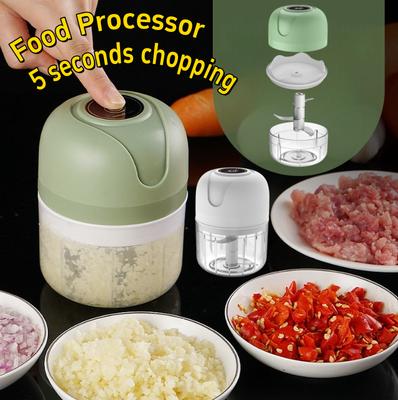 100ML/250ML Electric Kitchen Food Chopper Mini Garlic Masher Crusher USB Portable Meat Grinder Vegetable Chopper for Kitchen Gadgets