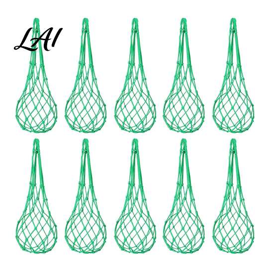 Heavy Duty Melon Hammock 10Pcs Watermelon Sling Nets Weatherproof Reusable Holder Space Saving Vine Support Mesh Fruit Hammocks for Cantaloupe