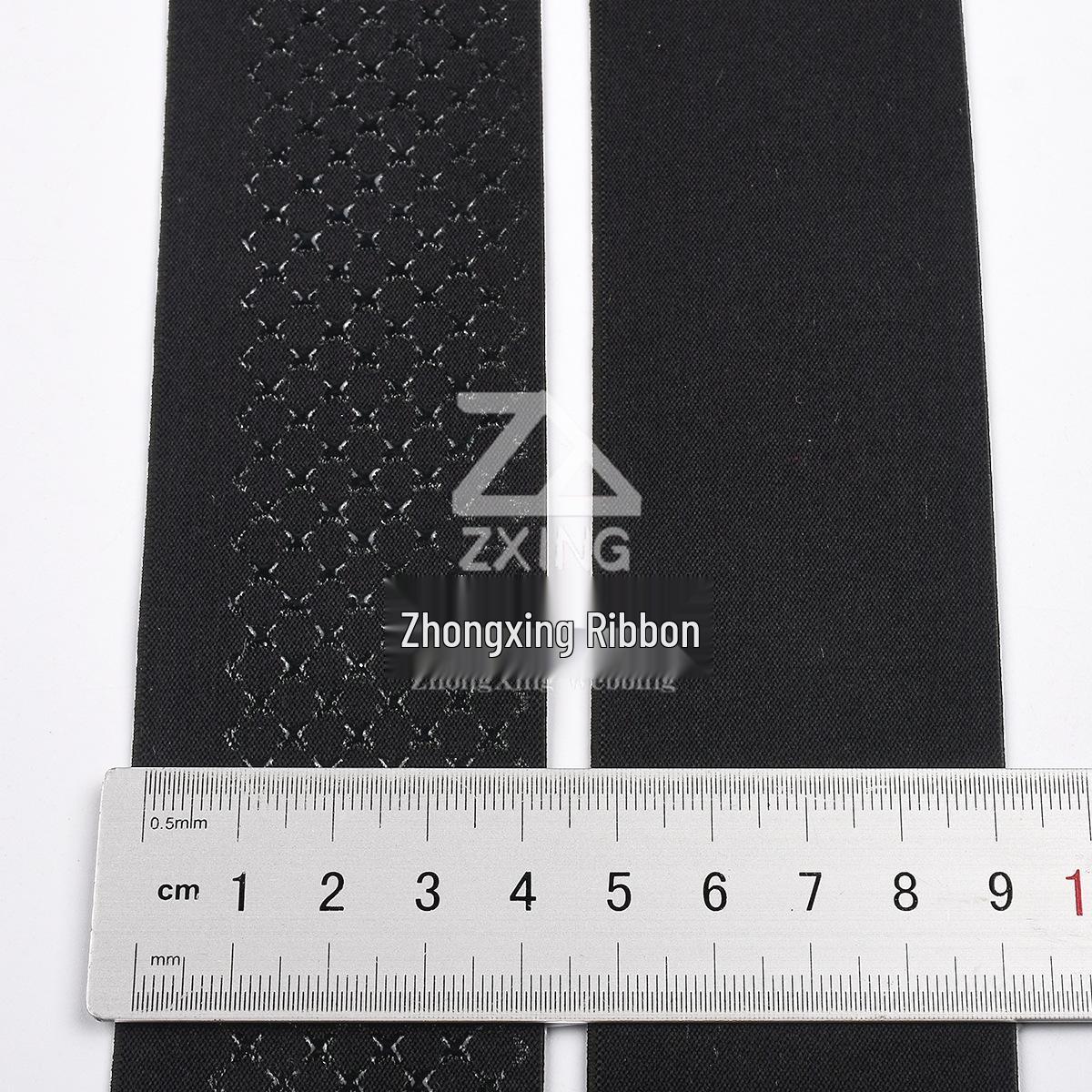 

4.5cm Silicone Non-slip Elastic Band for Cycling Apparel Hem чёрный