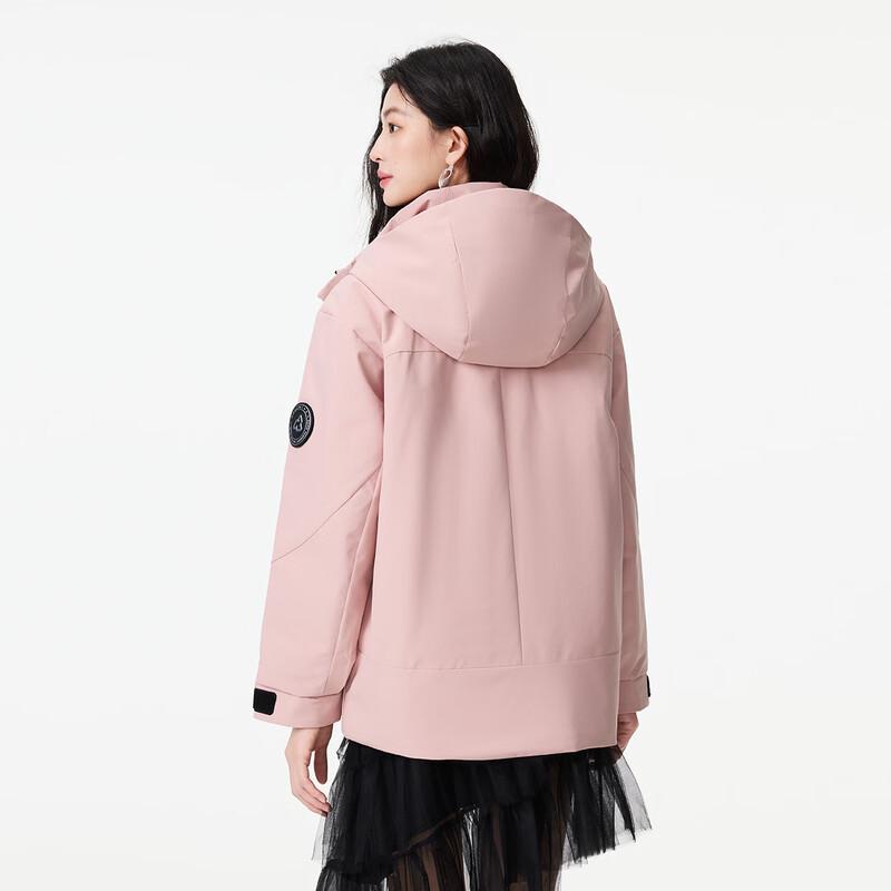 FivePlus Women's Loose Hooded Winter Down Parka Jacket