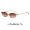 Retro Oval Frame Sunglasses Fashion Personalized Trendy Small Frame Sunglasses Punk Cat Eyes Sunshade Sun Protection Glasses