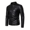 Men's leather jacket autumn new lapel slim handsome men's casual pu leather jacket locomotive jacket men trendy