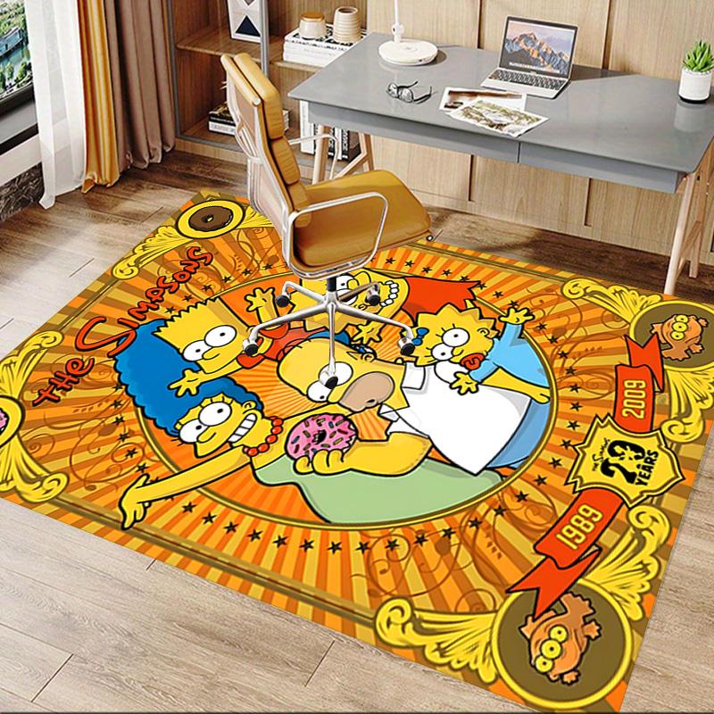 1pc Simpsons Family Adventure Carpet for Playroom Bedroom Living Room Sofa Home Decor,kids Game Area Rug Non-slip Floor Mat Y82661