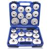 23-Piece Aluminum Cap Oil Filter Wrench Set for Car Maintenance