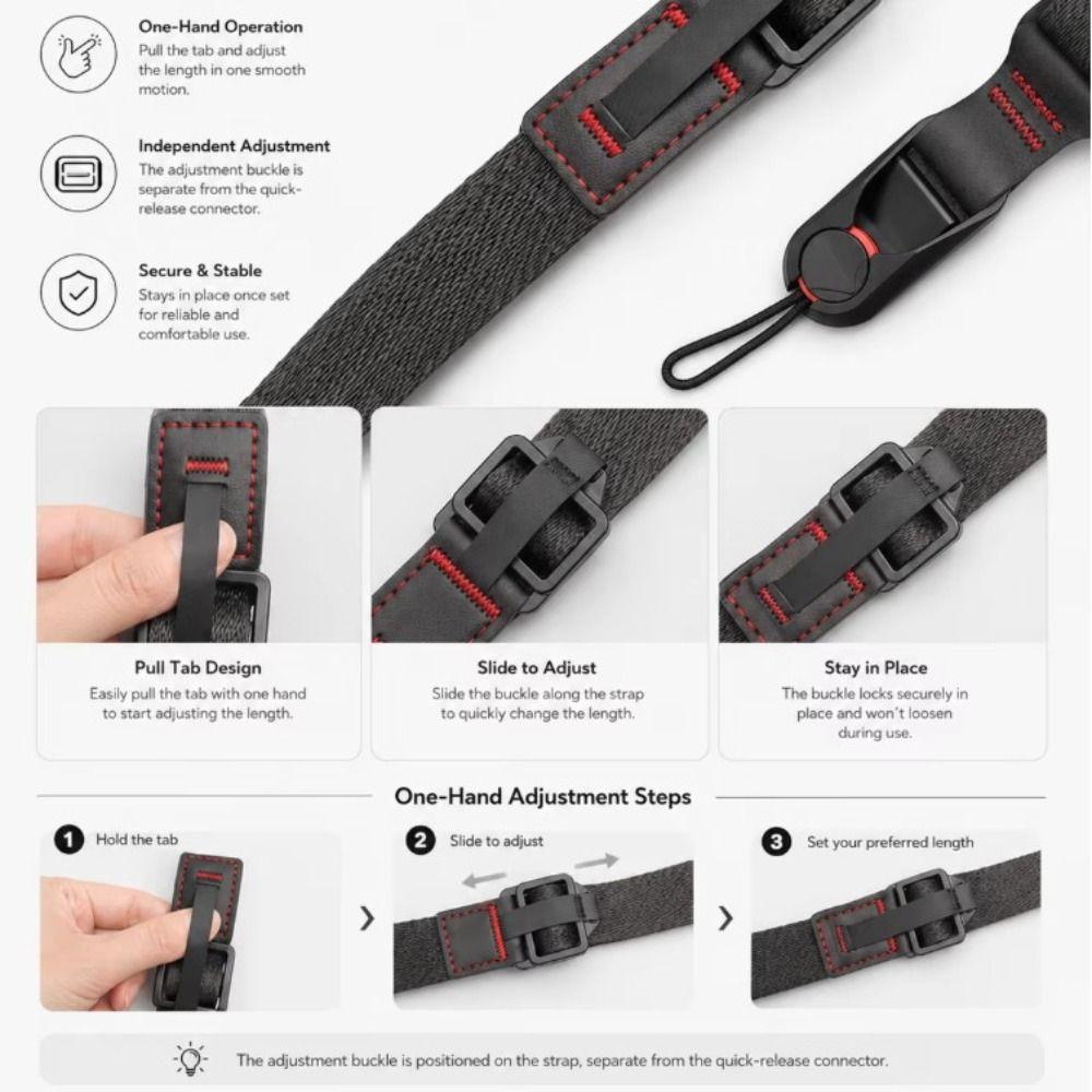Quick Release Neck Strap Adjustable Crossbody Sling Belt Camera Shoulder Strap for DSLR Camera