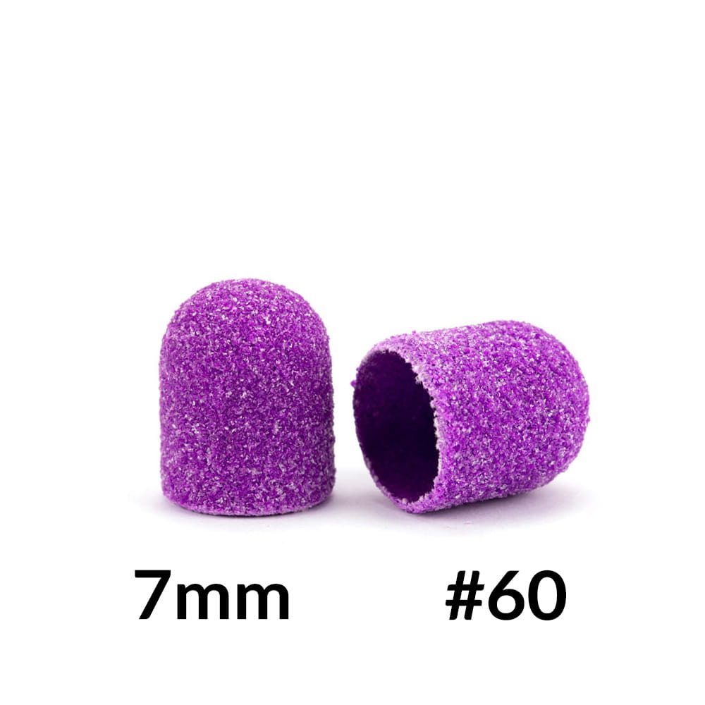 Hætter Til Pedicure 7 Mm Korn 60 10 Stk Stof Podo Allemed Lilla Purple