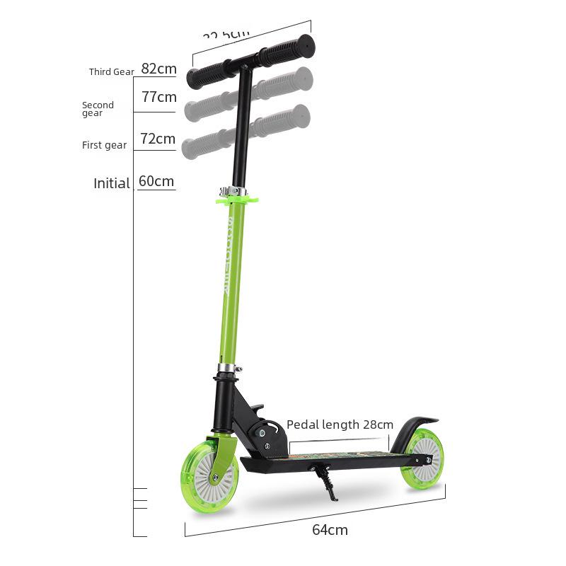 New children's aluminum alloy scooter for outdoor adventures