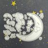 Moon and Pony Metal Cutting Dies Craft Embossing Scrapbooking Stamps for Card Making Decor