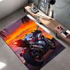 Sport Motorcycle Sunset Design Suitable As a Non-slip Mat for the Living Room or Bedroom Sofa