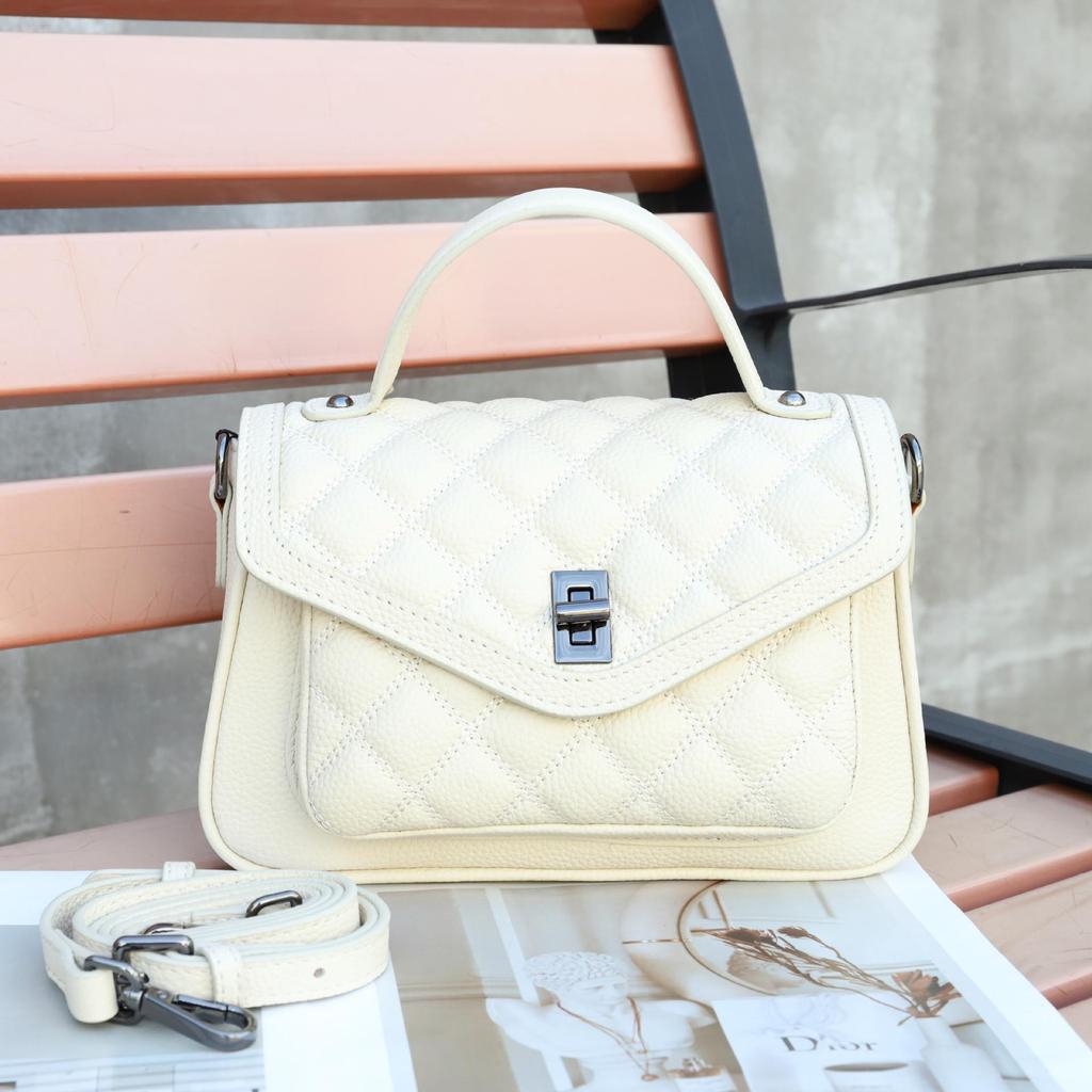 Damen-Handtasche Frühjahr 2025: Rautenmuster, Ein Schultergurt, Vielseitige breite Riemen Crossbody