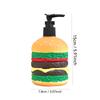 Cute Hamburger Shaped Soap Dispenser - Manual Press Refillable Hand Soap Bottle,Shampoo Split Bottle,Funny Home Decoration