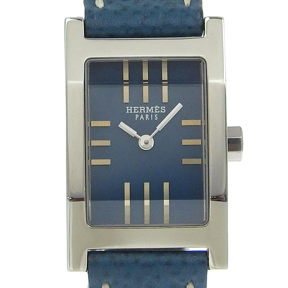 

HERMES tandem Watches TA1.210 BlueDial Stainless Steel/leather Quartz Analog display Women Used