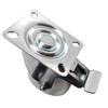 Swivel wheel, castor, brake, 80mm, 120kg, BPPP 0801, WHITE, polypropylene