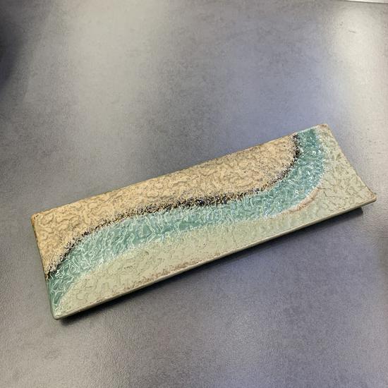Japanese Ceramic Sushi and Yakitori Rectangular Plate