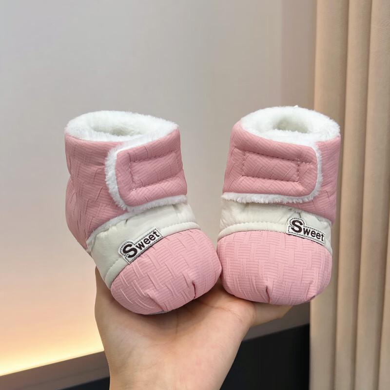Winter Baby Walking Shoes: Warm, Velvet-Soft Soles, Non-Slip for Boys & Girls 0-12 Months
