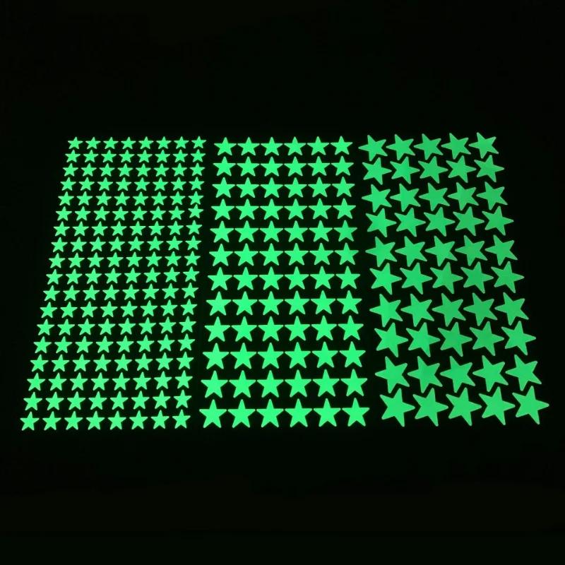 Luminous Stars Wall Stickers Kids Room Decoration Self-adhesive Decals Bedroom Background Home Decor Glow In The Dark Wallpaper