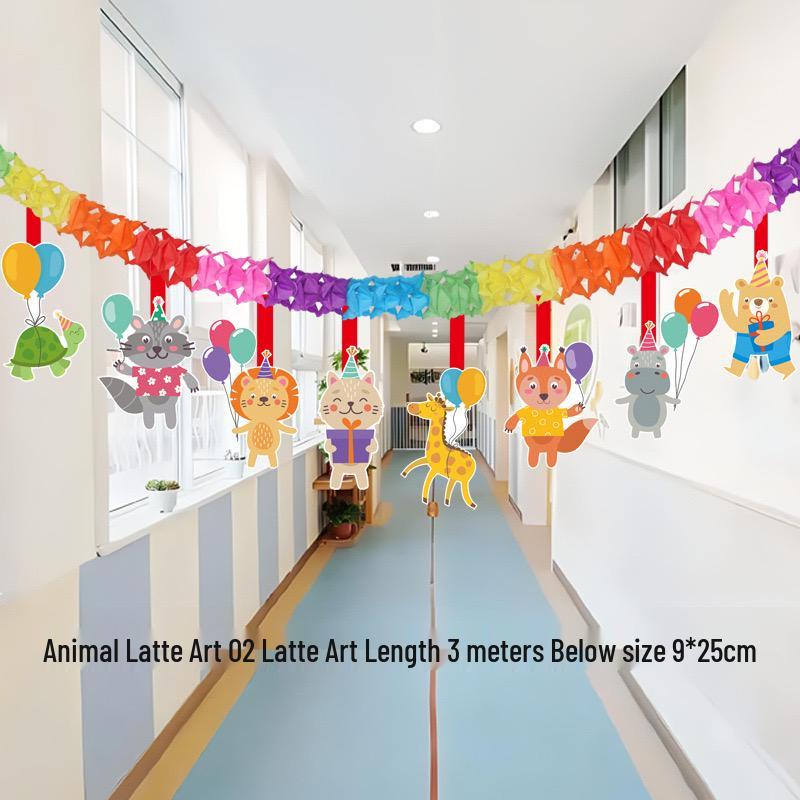 

Children s Day Classroom Decoration: Flower Banners & Hanging Ornaments for Kindergarten Backgrounds & Birthdays