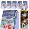 1-5pcs 100 Days Christmas Countdown Calendar Desktop Advent Calendar for Xmas Home Desk Tear Off Countdown Calendar Table Decor