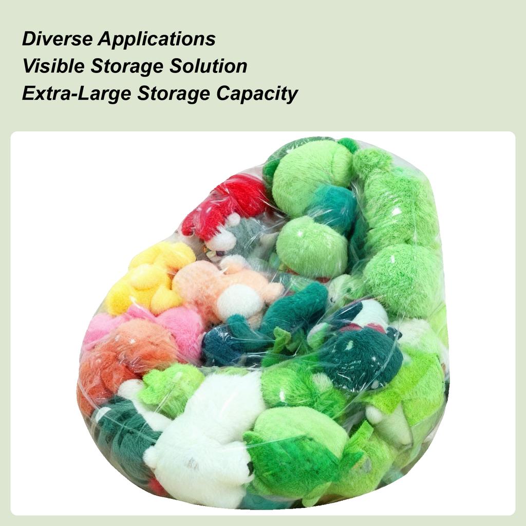 Copertura Pouf Grande Impermeabile Vuota PVC Peluche Pouf Contenitore Per Giocattoli Bambola Bambine Adulti Adolescenti Stanza Bambini Dormitorio Soggiorno