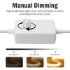 BMW 220V Dimmable COB LED Neon Strip Light Dimmer Switch Plug Kit Waterproof 288 LED Flex Tube Lamp Hight Bright Warm/Natural White