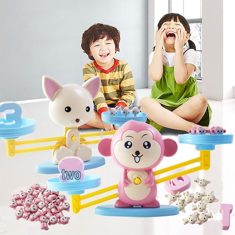 Monkey Digital Balance Toy: Educational Arithmetic Game for Early Learning