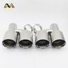 Car Accessories Stainless Steel H Type Double Outlet 101mm 114mm Straight Side Exhaust Pipe Tail Throat
