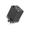 PD65W UK Standard Dual-Port GaN Charger with Retractable Cable: Fast Charge A+C