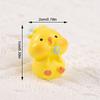 Cute Little Yellow Chicken Animal Micro Landscape Ornaments Resin Figurines Miniatures Doll Home Decorations Desktop Accessories