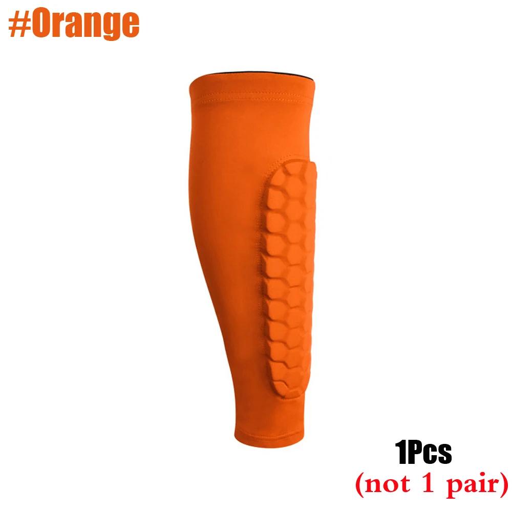 1Pcs Leg Sleeves Shin Guards Shockproof Honeycomb Nylon Support Sock Shin Protector Soccer Gear Soccer Shields Sports Legging
