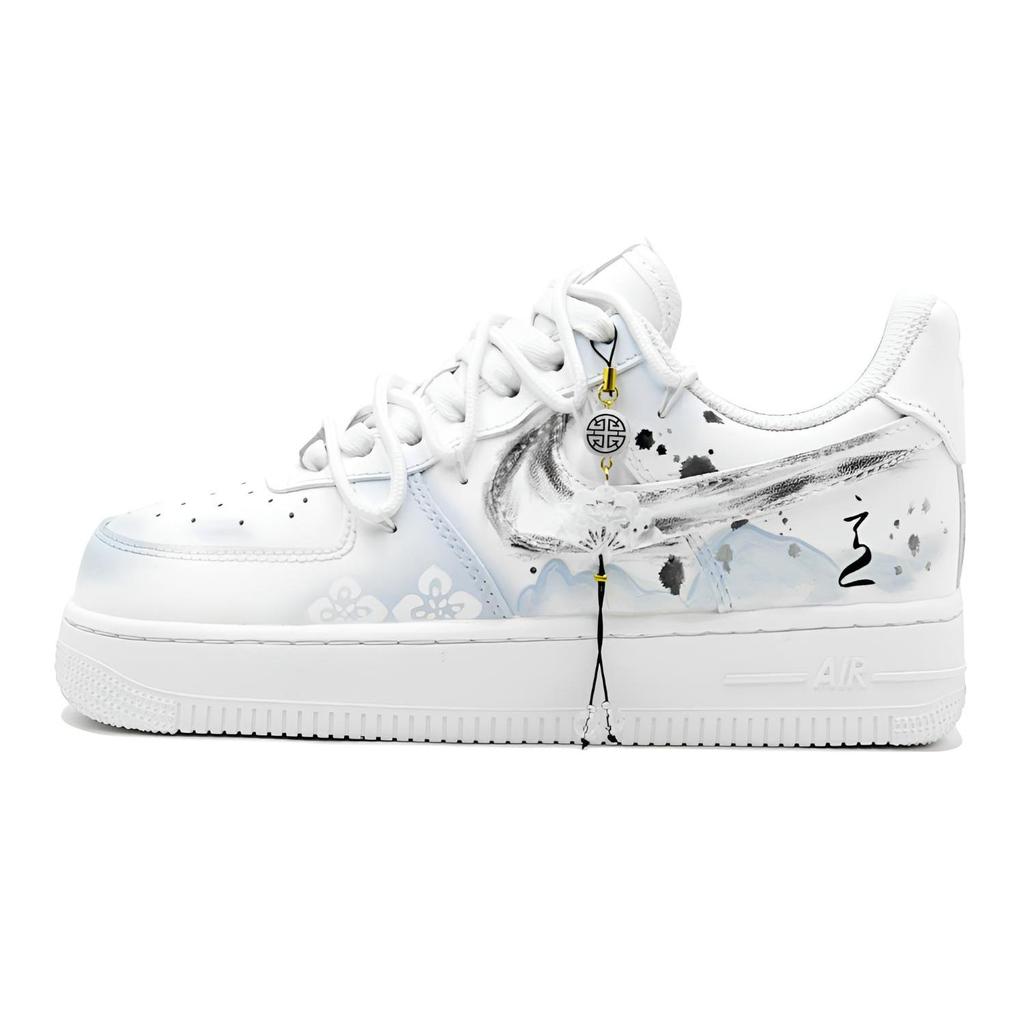 Nike Air Force 1 Ink Rain Cloud Smoke, New Chinese Style, Chinese Style Slip Resistant Slip Resistant Low top CW2288-111(TeamS2-S-BOX)