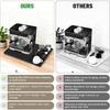 LMETJMA Silicone Coffee Mat With Detachable Tamping Mat Anti-Slip Heat-Resistant Coffee Bar Mat For Ninja Luxe Espresso Machine