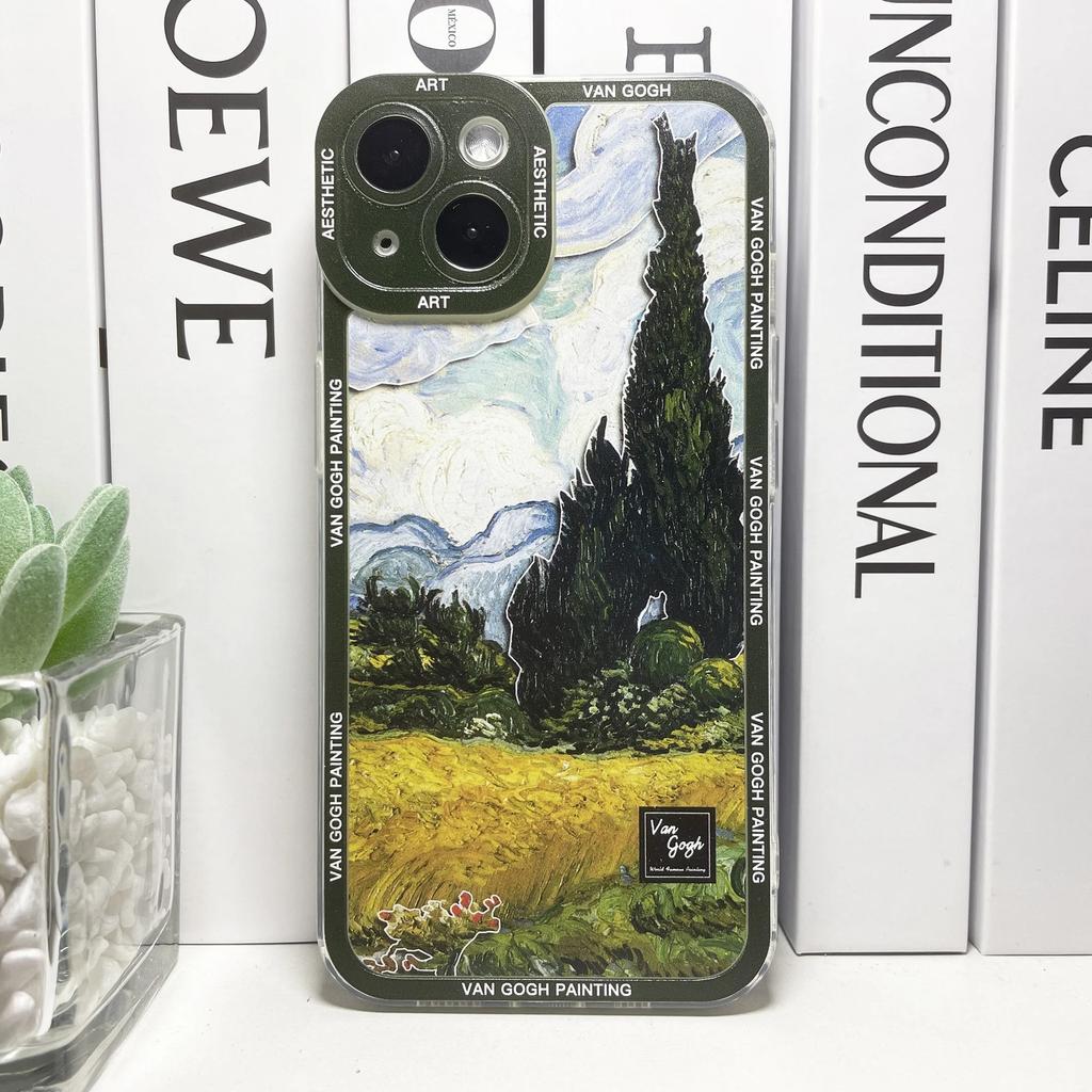 Van Gogh Art Aesthetic Phone Case For iPhone 16 15 14 13 12 11 Pro Max Mini X XS SE 7 8 Plus 16E Shockproof Soft Cover Fundas