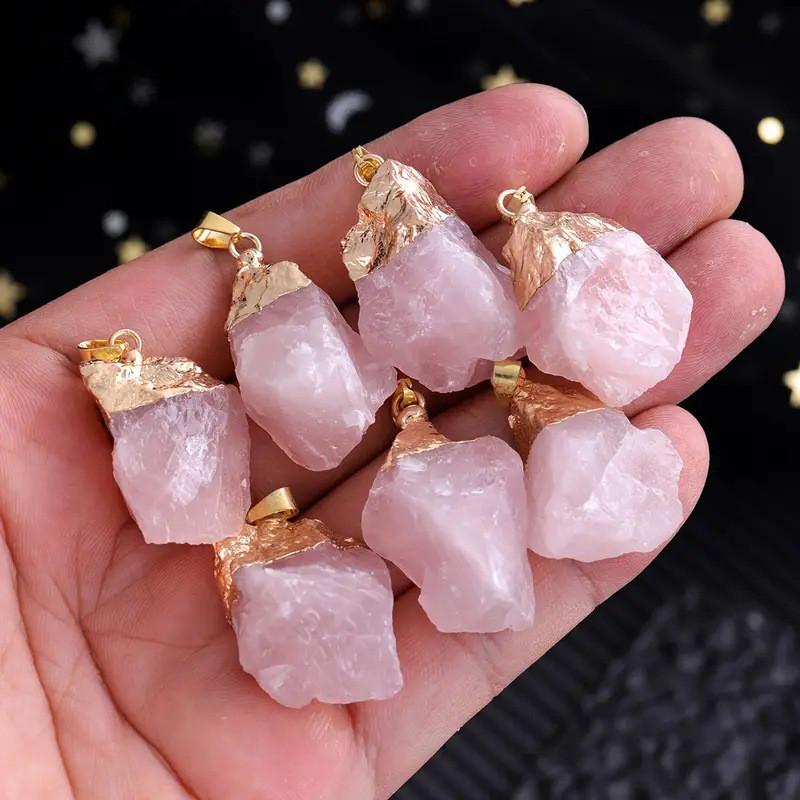 Natural Amethyst Pendant Crystal Raw Stone Necklace For Boho Style Jewelry Collectors