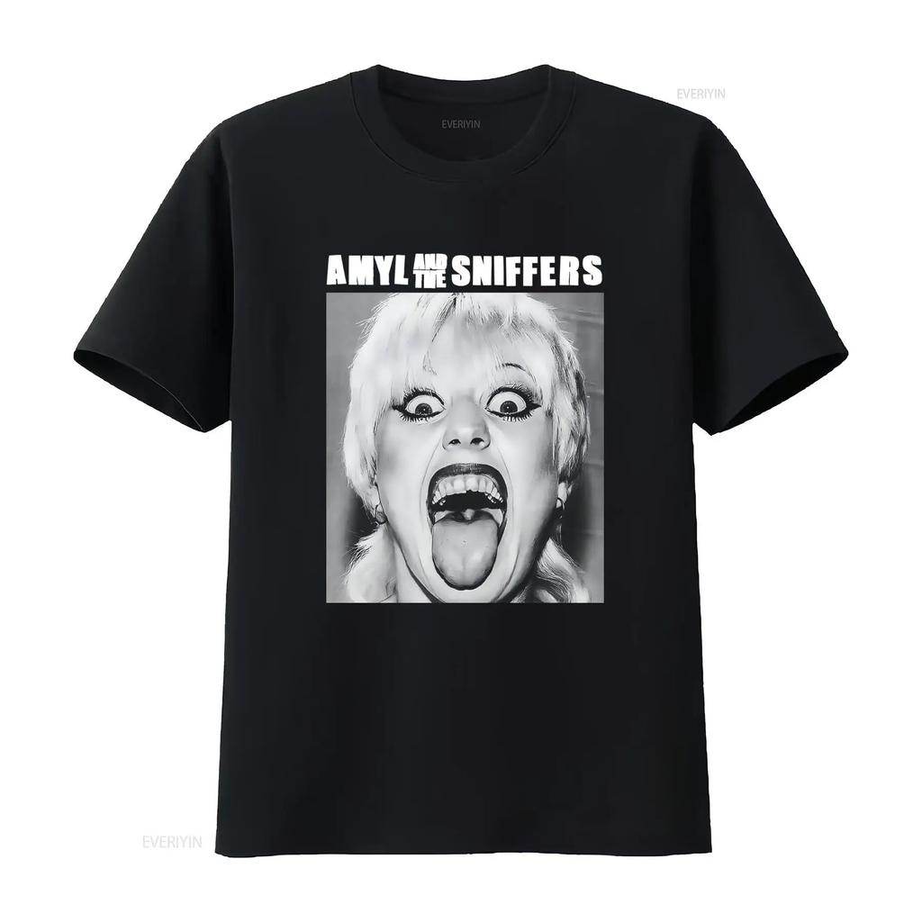 Amyl And The Sniffers Band No More Tear T Shirt Available In Full Sizes From S To 5XL vintage Washed Versatile Unisex