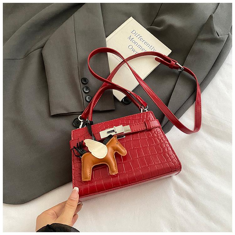 Borsa Estiva, Temperamento Donna con Fantasia Coccodrillo, Singola Spalla a Tracolla, Senso di Lusso, Borsa di Nicchia per il Pendolarismo