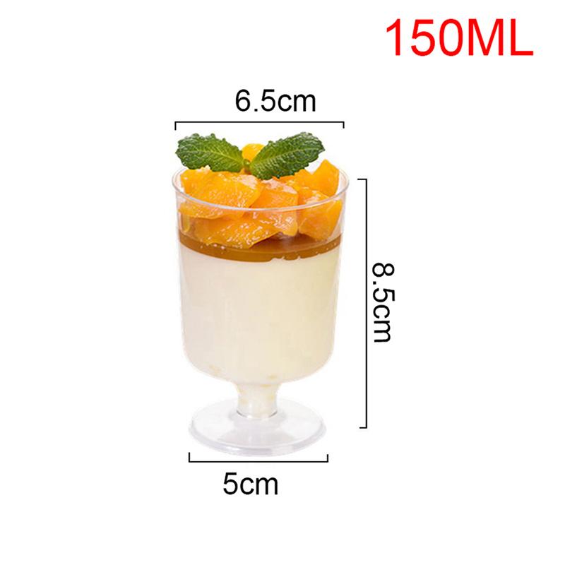 Copo Mousse Copo Pudim Copo Geléia Copo Alto Vidro Descartável Copo Plástico Transparente