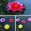 Lotus Artificial Flower Floating Fake Lotus Plant Lifelike Water Lily Micro Landscape Pond Garden Decor Fish Tank Fake Flower